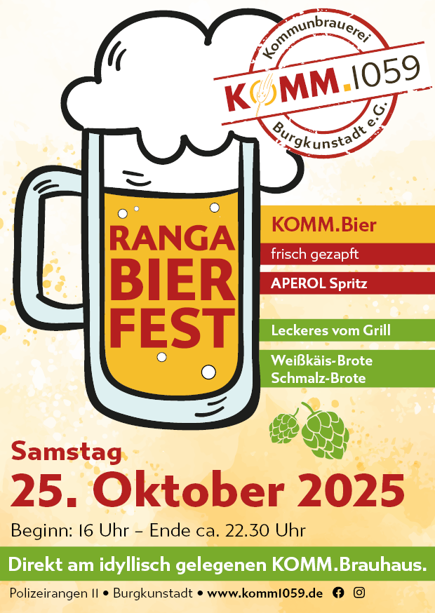 KOMM_1059_RangaBierFest_Flyer-A6_Oktober2025 Chill & Grill am 11.04.25 auf dem Marktplatz Burgkunstadt
